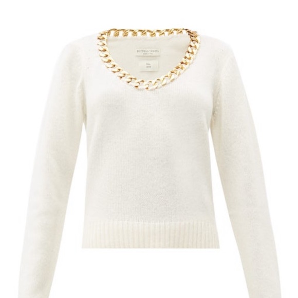 Bottega Veneta Chain Trim Sweater - Picture 1 of 6